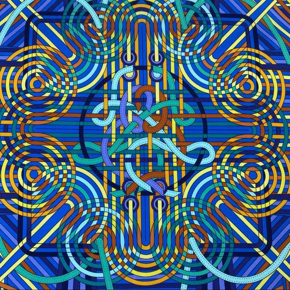 SOLD HERMÈS carre jersey les fabrique des rubans - Picture 3 of 11